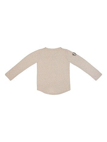 Camiseta de manga larga | Jersey de algodón beige | ELVIS