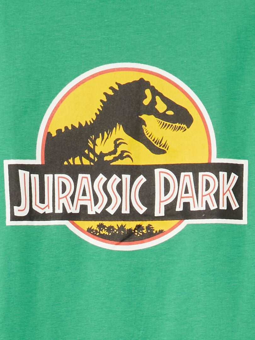 Camiseta de manga larga 'Jurassic Park' Verde - Kiabi