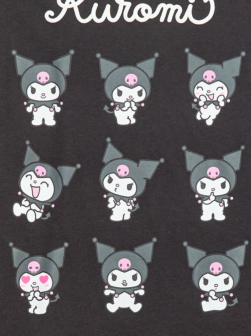 Camiseta de manga larga 'Kuromi' Negro - Kiabi