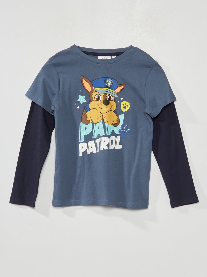 Camiseta de manga larga 'La Patrulla Canina' AZUL - Kiabi