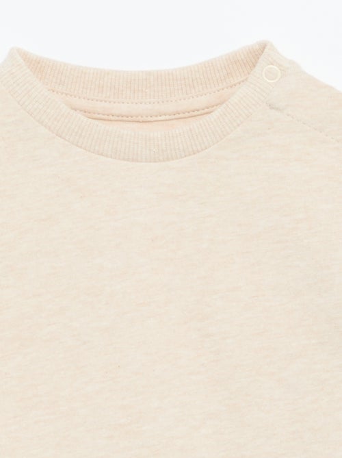 Camiseta de manga larga lisa - Kiabi