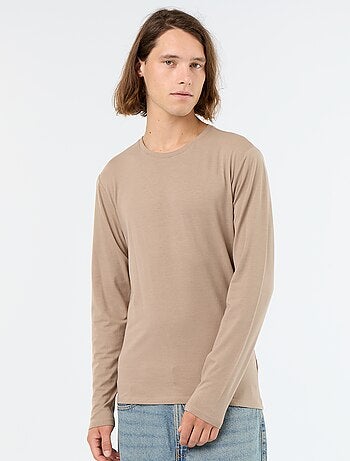 Camiseta de manga larga lisa