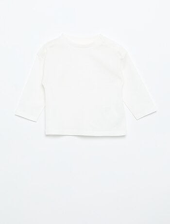 Camiseta de manga larga lisa