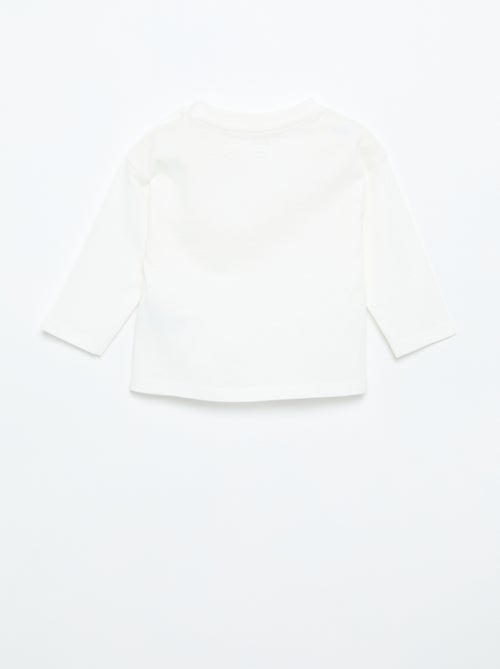 Camiseta de manga larga lisa - Kiabi