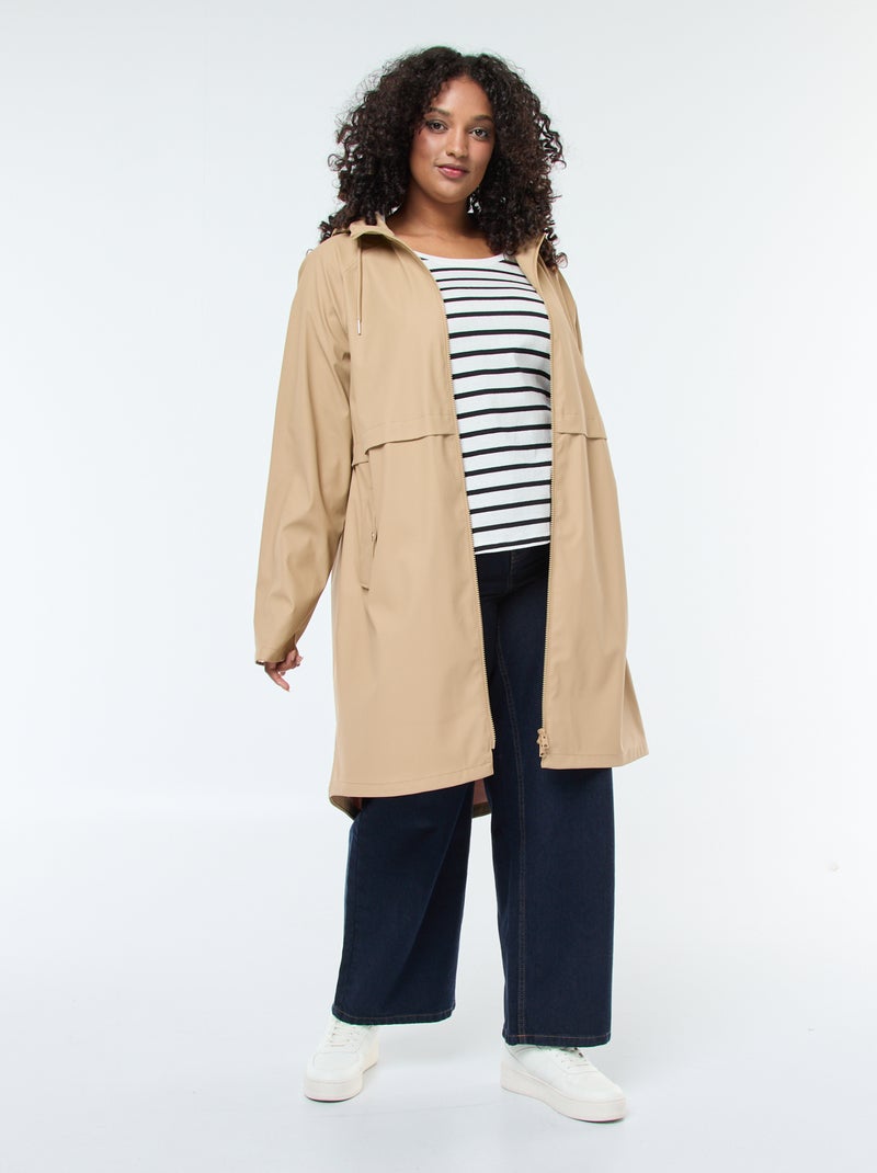 Camiseta de manga larga lisa de punto Blanco - Kiabi