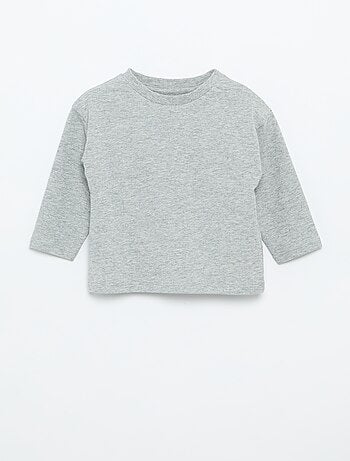 Camiseta de manga larga lisa