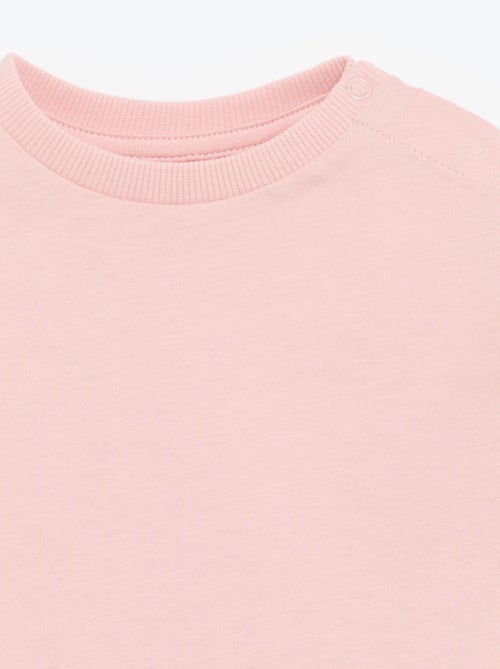 Camiseta de manga larga lisa - Kiabi