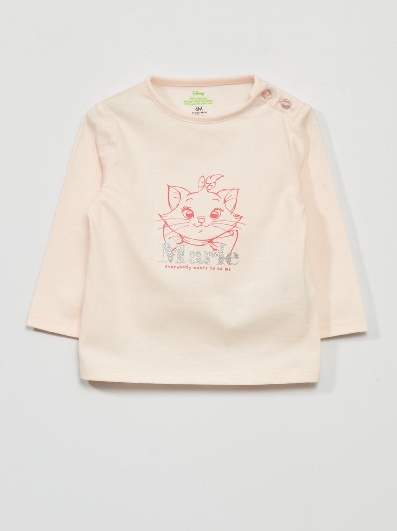 Camiseta de manga larga 'Marie' ROSA - Kiabi