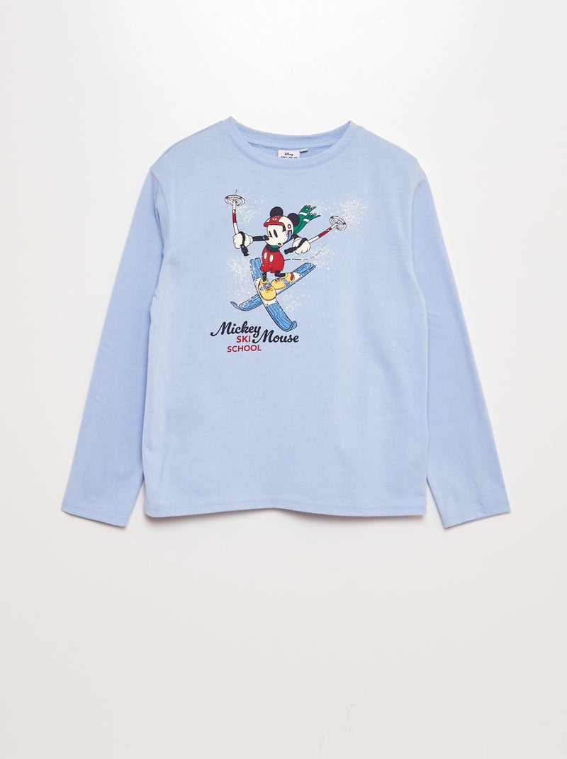 Camiseta de manga larga 'Mickey' 'Disney' AZUL - Kiabi