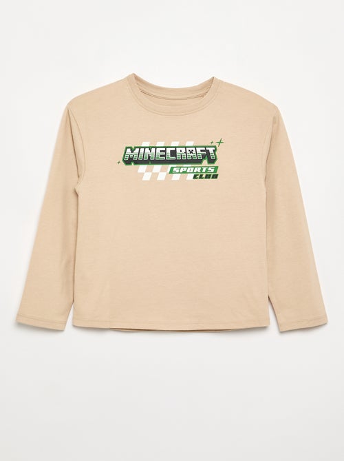 Camiseta de manga larga 'Minecraft' - Kiabi Camiseta de manga larga 'Minecraft' - Kiabi
