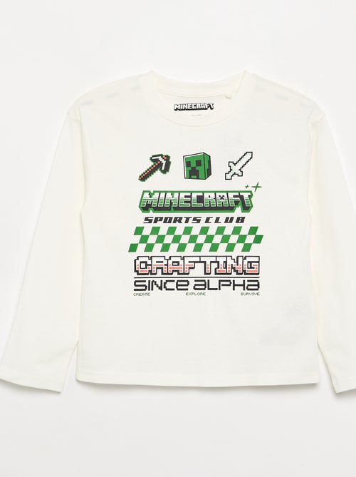 Camiseta de manga larga 'Minecraft' - Kiabi Camiseta de manga larga 'Minecraft' - Kiabi