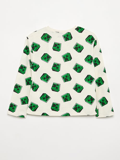 Camiseta de manga larga 'Minecraft' - Kiabi Camiseta de manga larga 'Minecraft' - Kiabi