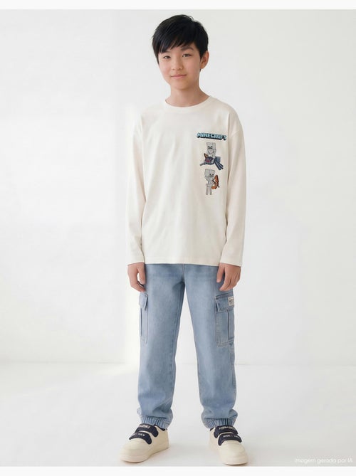 Camiseta de manga larga 'Minecraft', MO Fashion - Kiabi