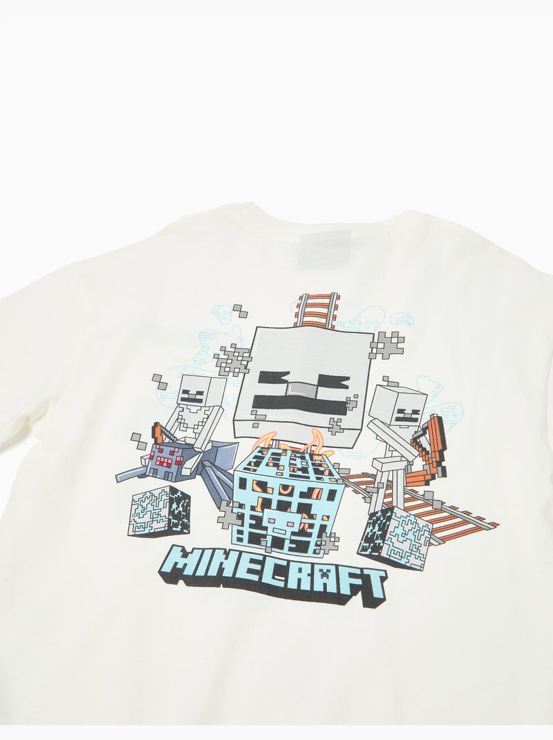 Camiseta de manga larga 'Minecraft', MO Fashion Blanco - Kiabi
