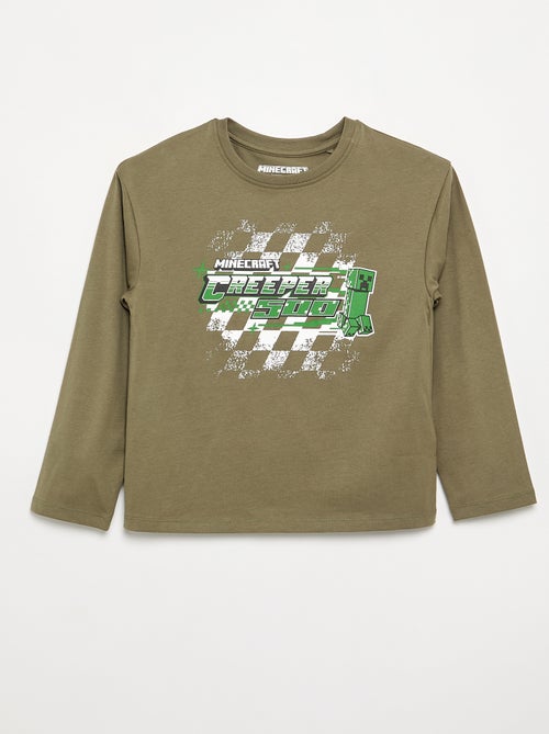 Camiseta de manga larga 'Minecraft' - Kiabi Camiseta de manga larga 'Minecraft' - Kiabi