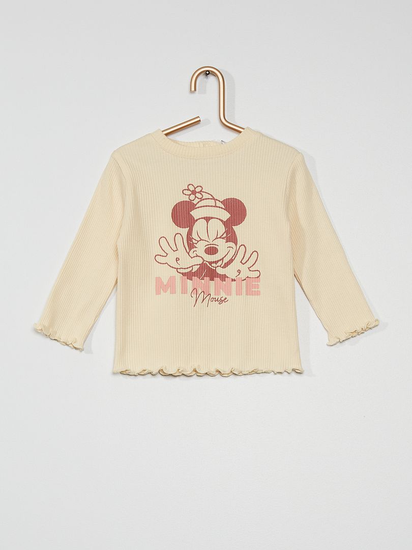Camiseta de manga larga 'Minnie' de 'Disney' BLANCO - Kiabi