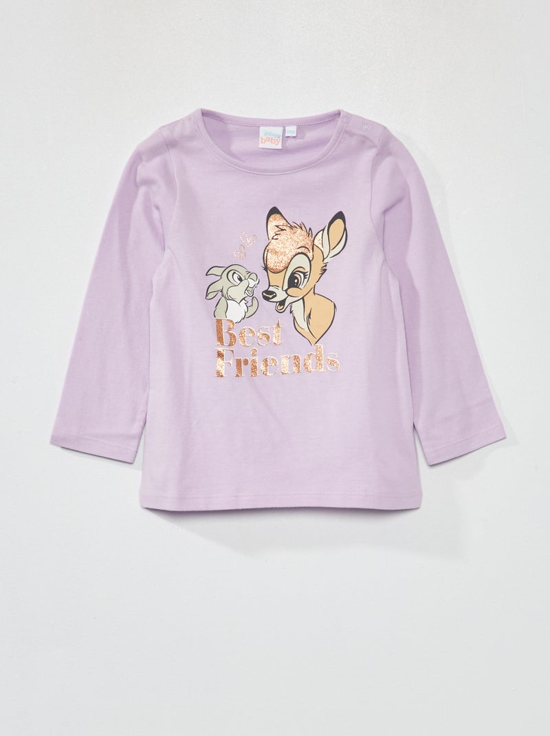 Camiseta de manga larga 'Minnie' PURPURA - Kiabi