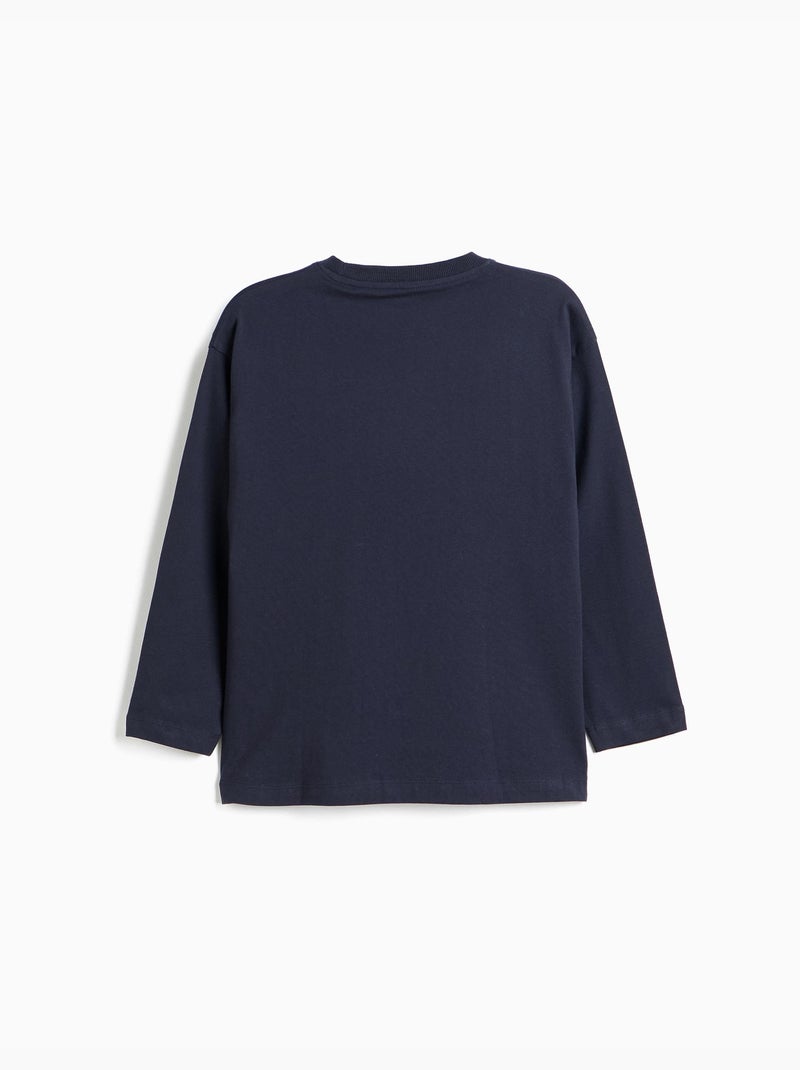 Camiseta de manga larga, mo fashion Azul - Kiabi