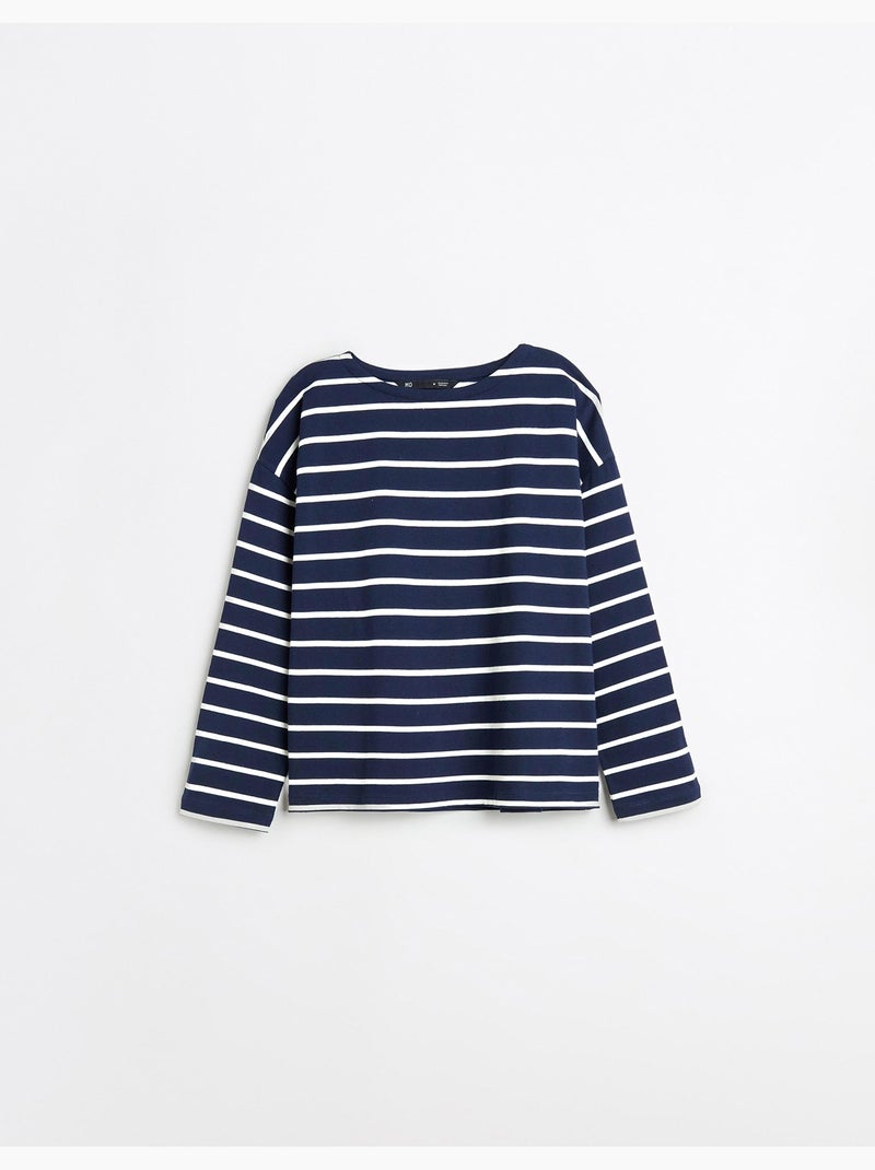 Camiseta de manga larga, MO Fashion Azul - Kiabi