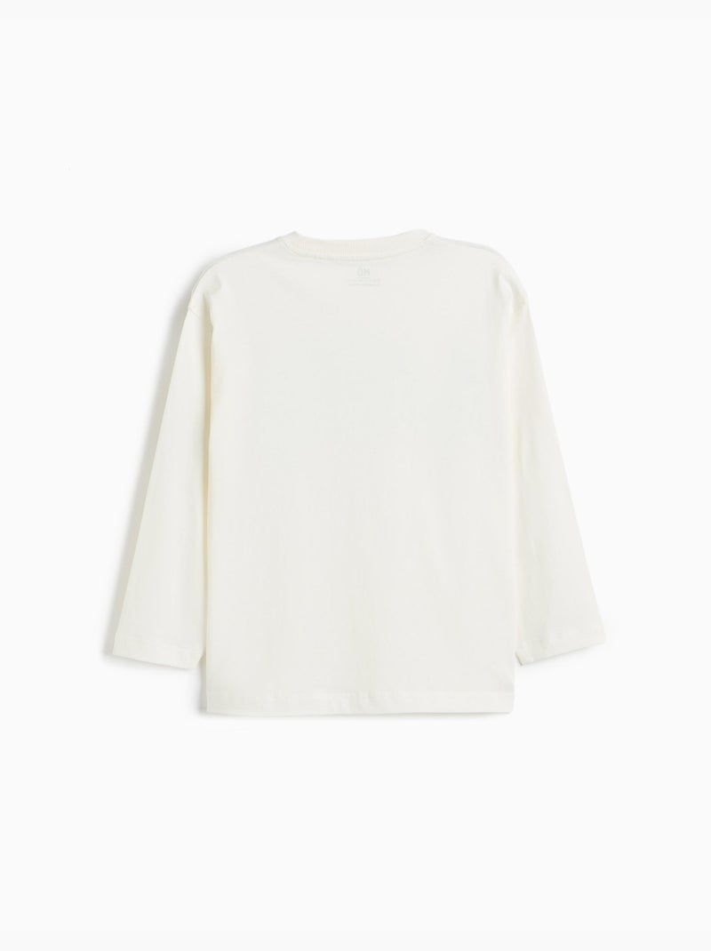 Camiseta de manga larga, mo fashion Blanco - Kiabi