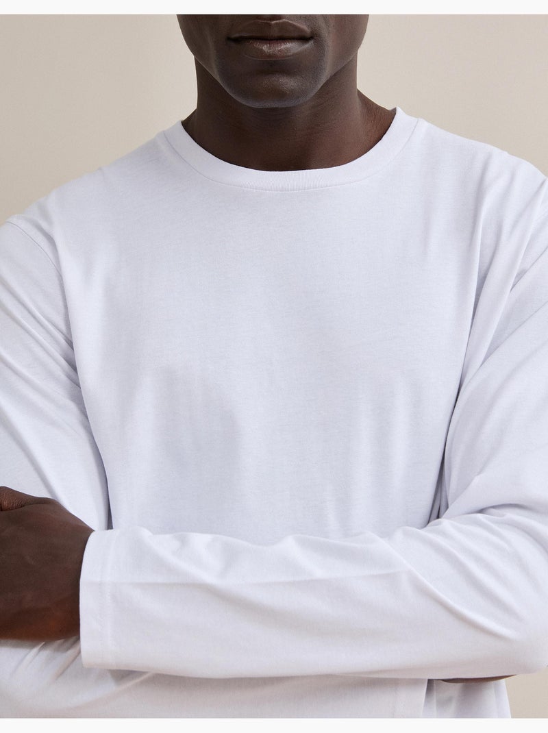 Camiseta de manga larga, mo fashion Blanco - Kiabi