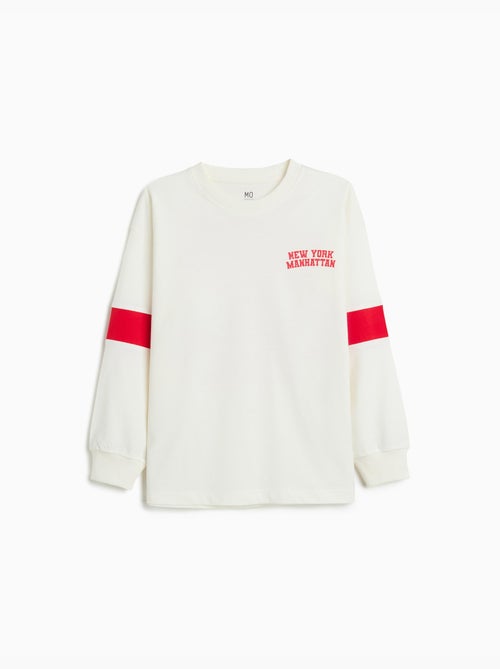 Camiseta de manga larga, MO Fashion - Kiabi Camiseta de manga larga, MO Fashion - Kiabi