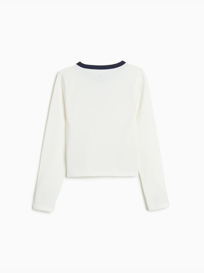 Camiseta de manga larga, MO Fashion Blanco - Kiabi