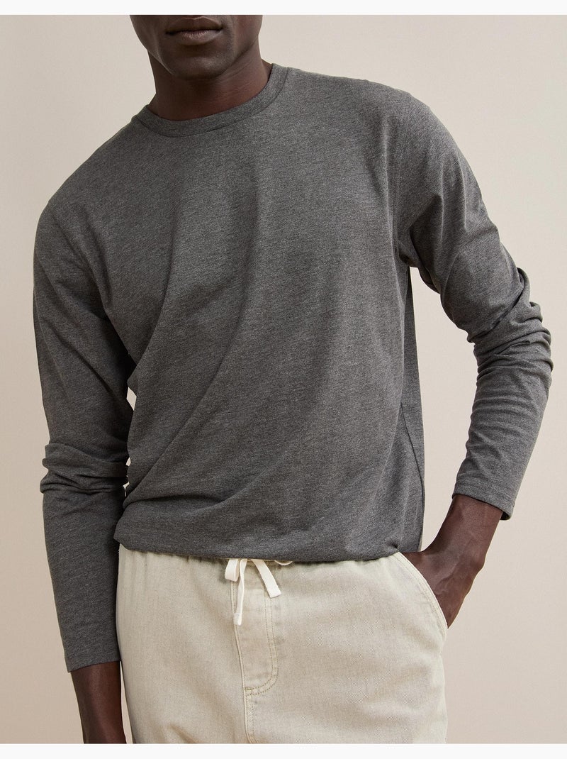 Camiseta de manga larga, mo fashion Gris - Kiabi