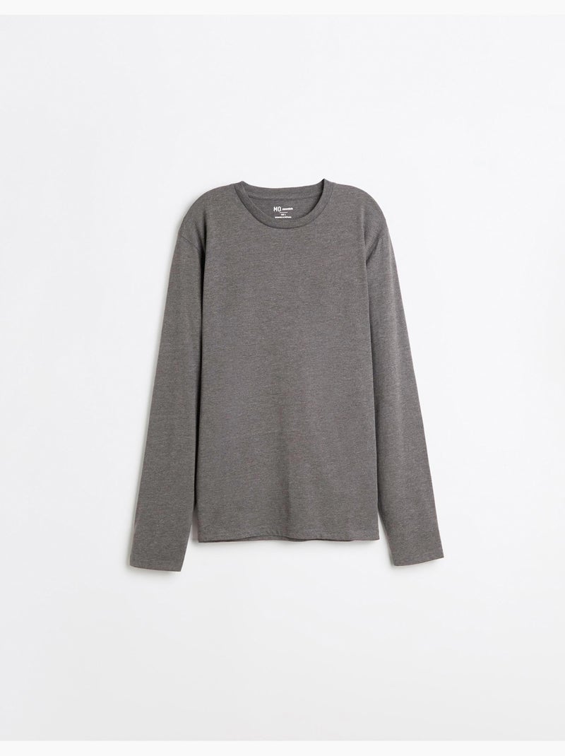 Camiseta de manga larga, mo fashion Gris - Kiabi