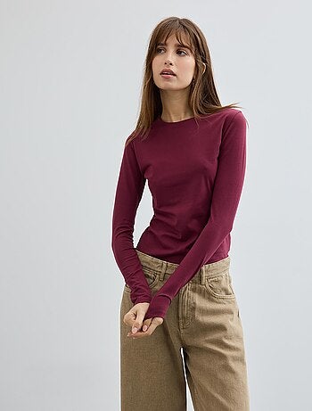 Camiseta de manga larga, MO Fashion