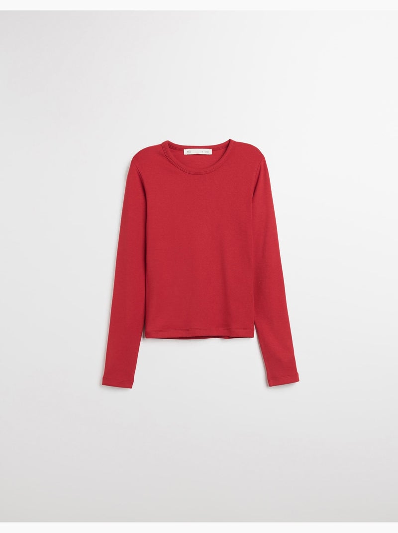 Camiseta de manga larga, MO Fashion Rojo - Kiabi