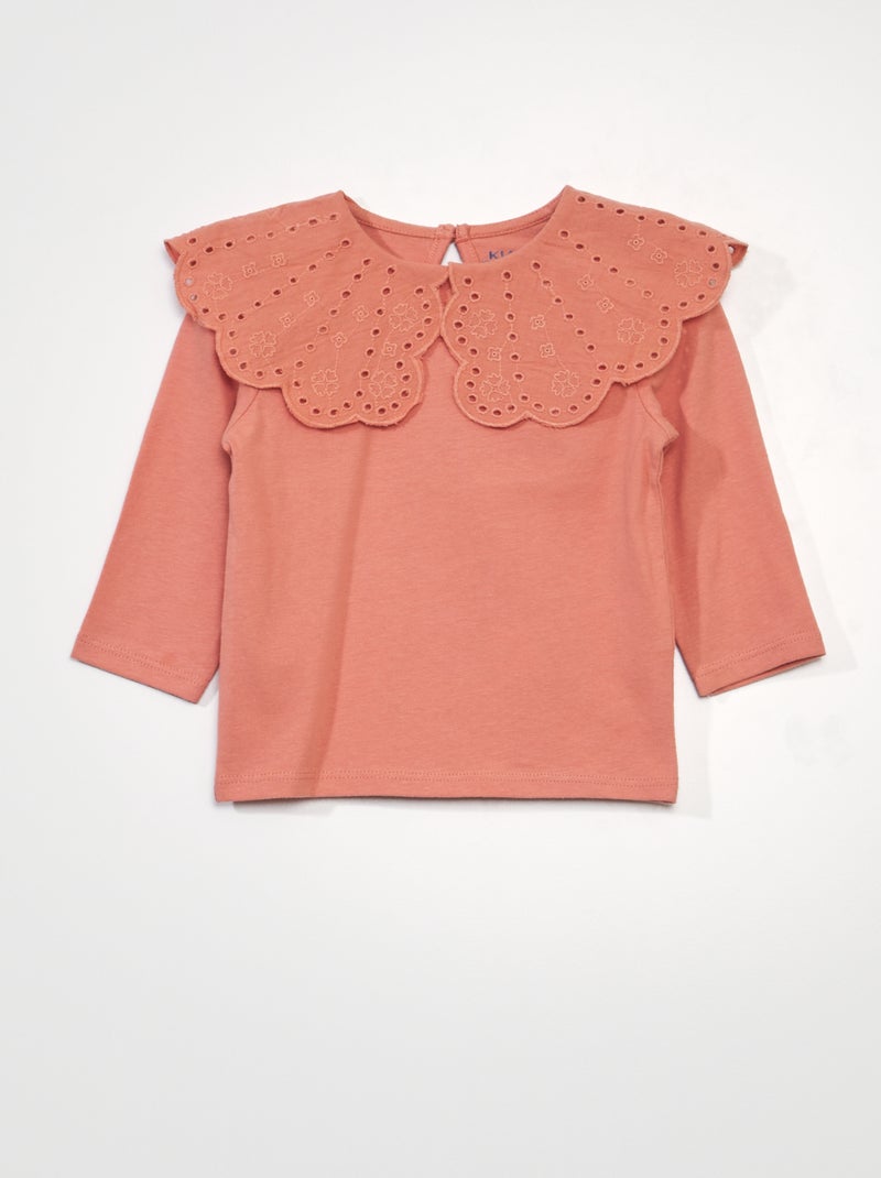 Camiseta de manga larga NARANJA - Kiabi