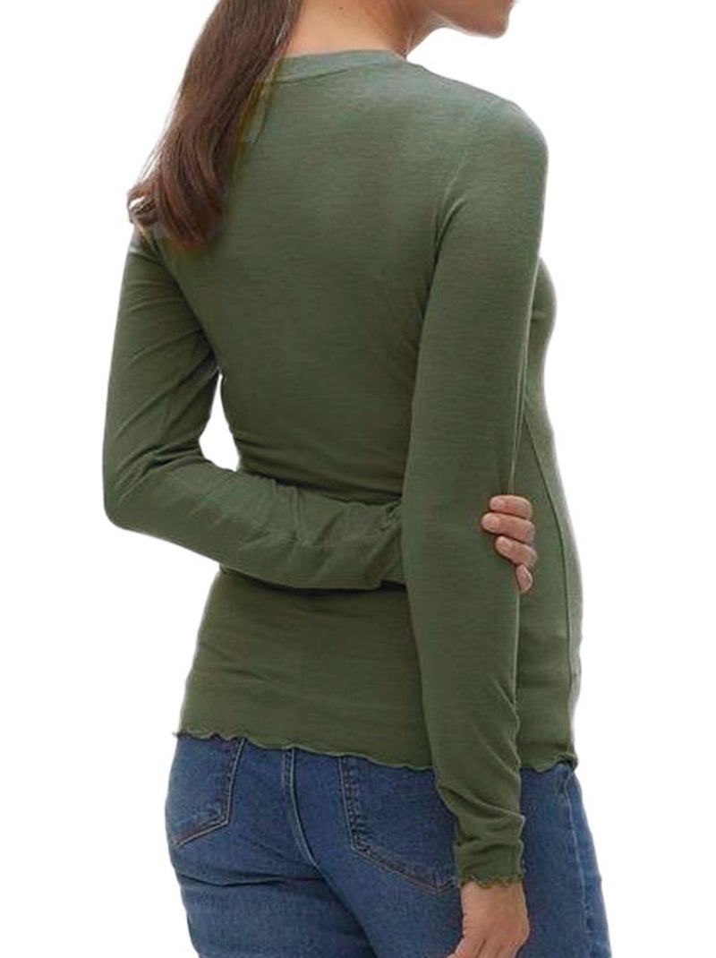 Camiseta de Manga Larga para Embarazadas Vero Moda Maternity Verde - Kiabi