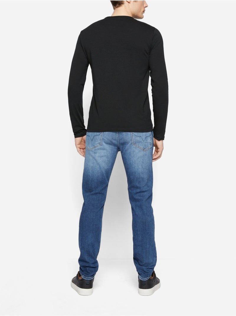 Camiseta de Manga Larga para Hombre Pepe Jeans Negro - Kiabi