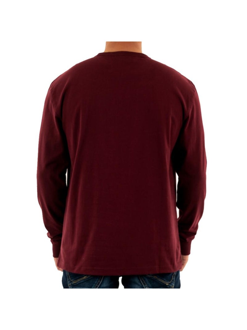 Camiseta de Manga Larga para Hombre Tommy Hilfiger Burdeos - Kiabi