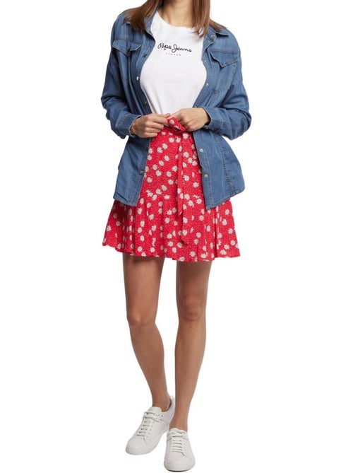 Camiseta de manga larga para mujer - pepe jeans - Kiabi Camiseta de manga larga para mujer - pepe jeans - Kiabi