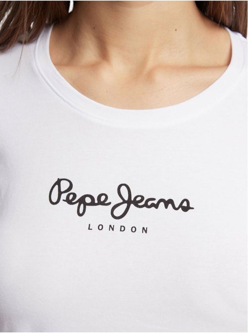 Camiseta de manga larga para mujer - pepe jeans - Kiabi Camiseta de manga larga para mujer - pepe jeans - Kiabi