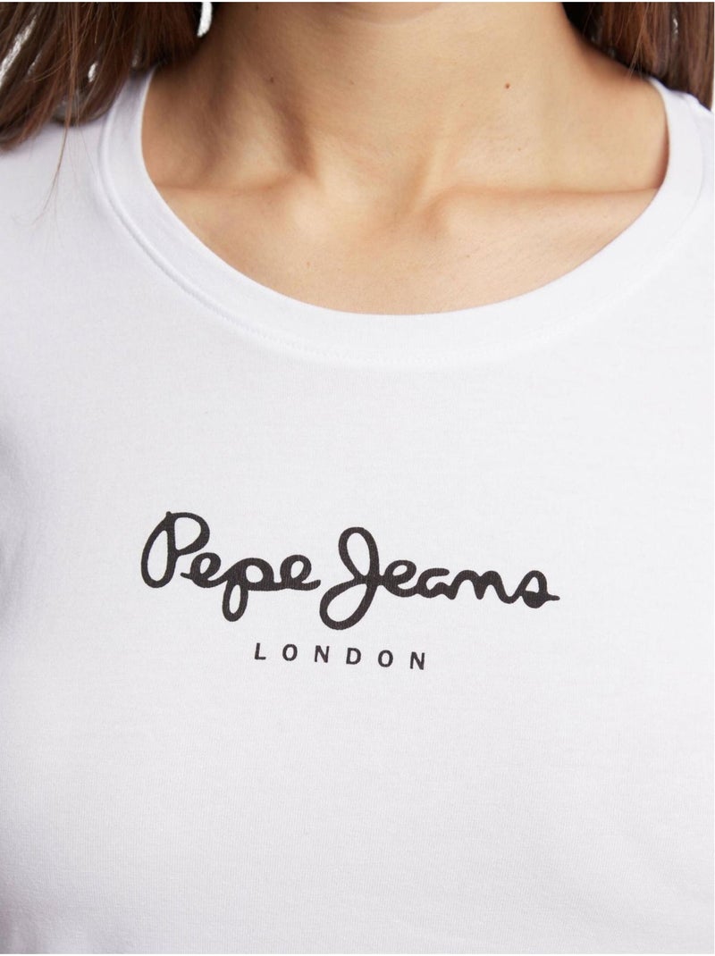 Camiseta de manga larga para mujer - pepe jeans Blanco - Kiabi