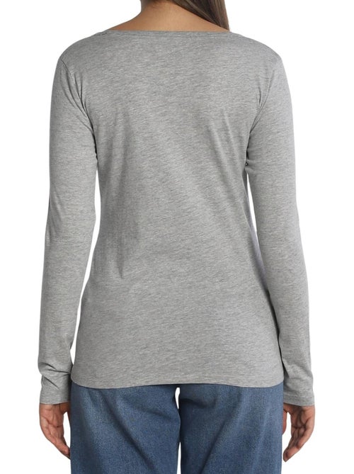 Camiseta de manga larga para mujer - pepe jeans - Kiabi Camiseta de manga larga para mujer - pepe jeans - Kiabi