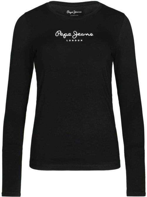 Camiseta de manga larga para mujer - pepe jeans - Kiabi Camiseta de manga larga para mujer - pepe jeans - Kiabi