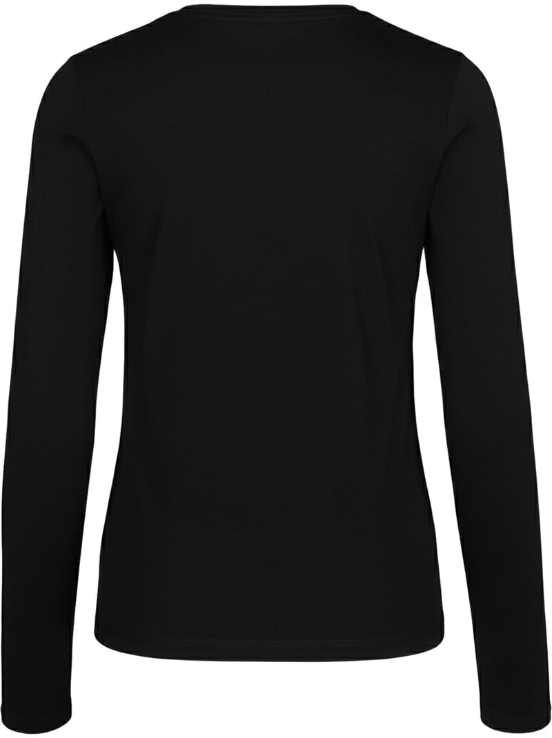 Camiseta de manga larga para mujer - pepe jeans Negro - Kiabi