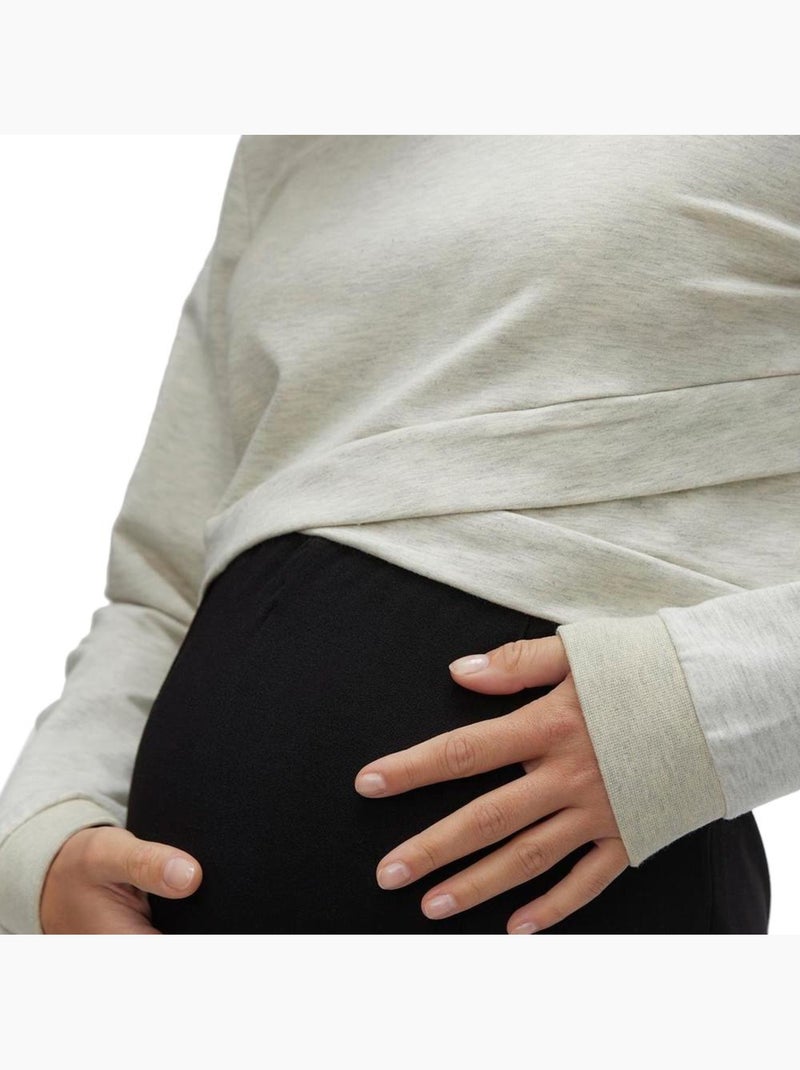 Camiseta de Manga Larga para Mujer Embarazada Mamalicious Gris plateado - Kiabi