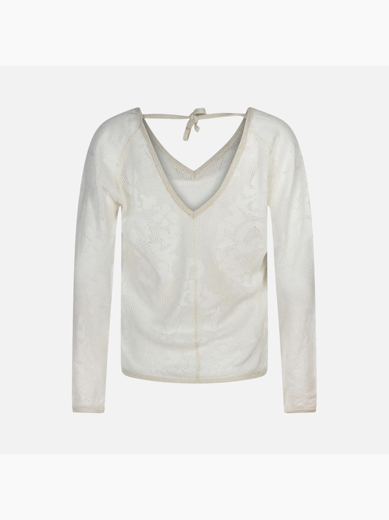 Camiseta de Manga Larga para Mujer Kaporal Blanco - Kiabi