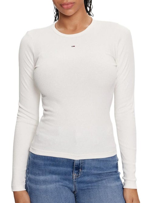 Camiseta de Manga Larga para Mujer Tommy Hilfiger - Kiabi Camiseta de Manga Larga para Mujer Tommy Hilfiger - Kiabi
