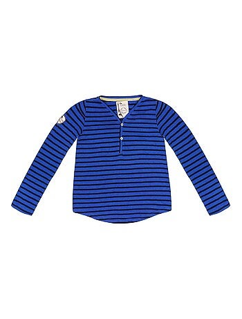 Camiseta de manga larga para niño | Rayas azules | ELVIS