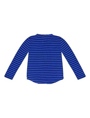 Camiseta de manga larga para niño | Rayas azules | ELVIS