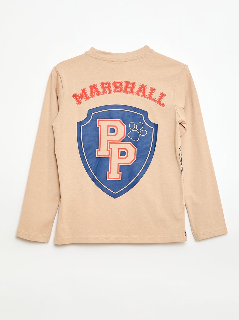 Camiseta de manga larga 'Patrulla Canina' Beige - Kiabi