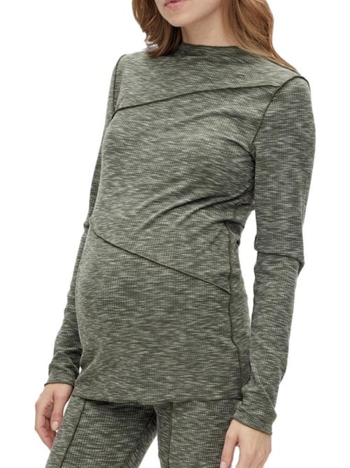 Camiseta de Manga Larga Premamá Mamalicious para Mujer - Kiabi Camiseta de Manga Larga Premamá Mamalicious para Mujer - Kiabi