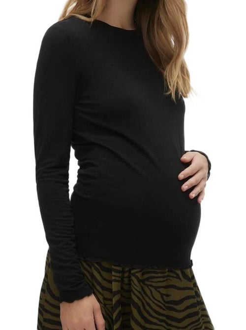 Camiseta de Manga Larga Premamá Vero Moda para Mujer - Kiabi