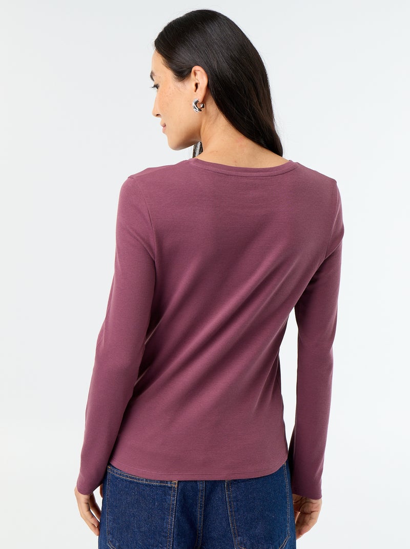 Camiseta de manga larga Purpura - Kiabi